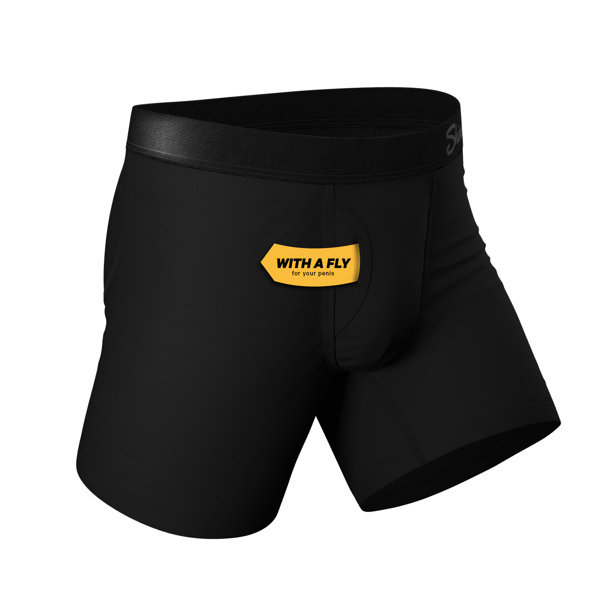 The Zero Shades of Grey | Black Ball Hammock® Pouch Underwear With Fly 3 Pack - Shinesty