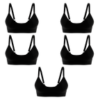 The Threat Level Midnight | Boob Hammock™ Plunge Bralette 5 Pack - Shinesty