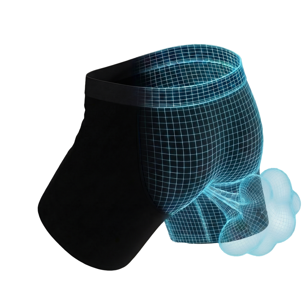 The Threat Level Midnight | Black Fart Proof Ball Hammock® Pouch Underwear - Shinesty