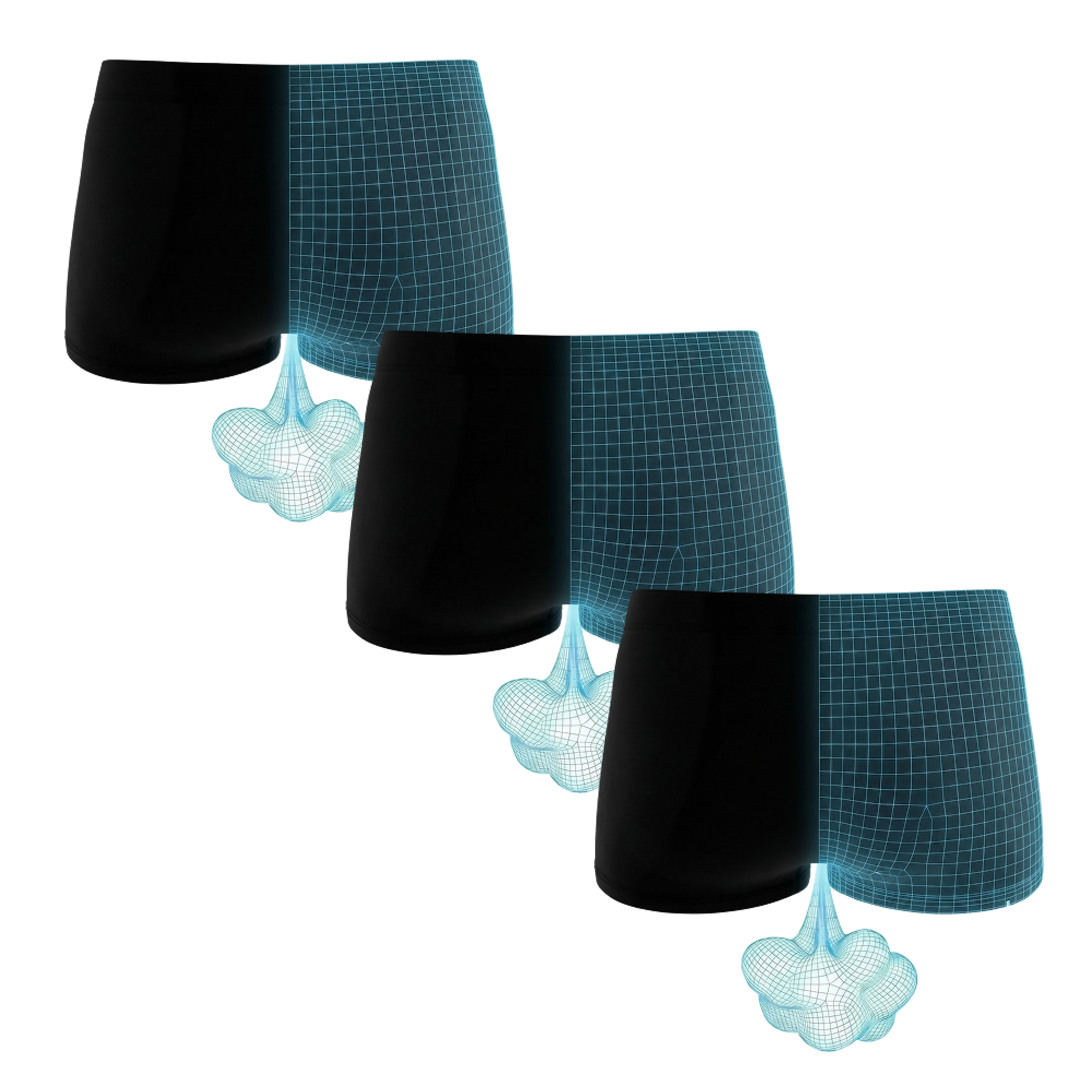 The Threat Level Midnight | Fart Proof Boyshort Underwear 3 Pack - Shinesty