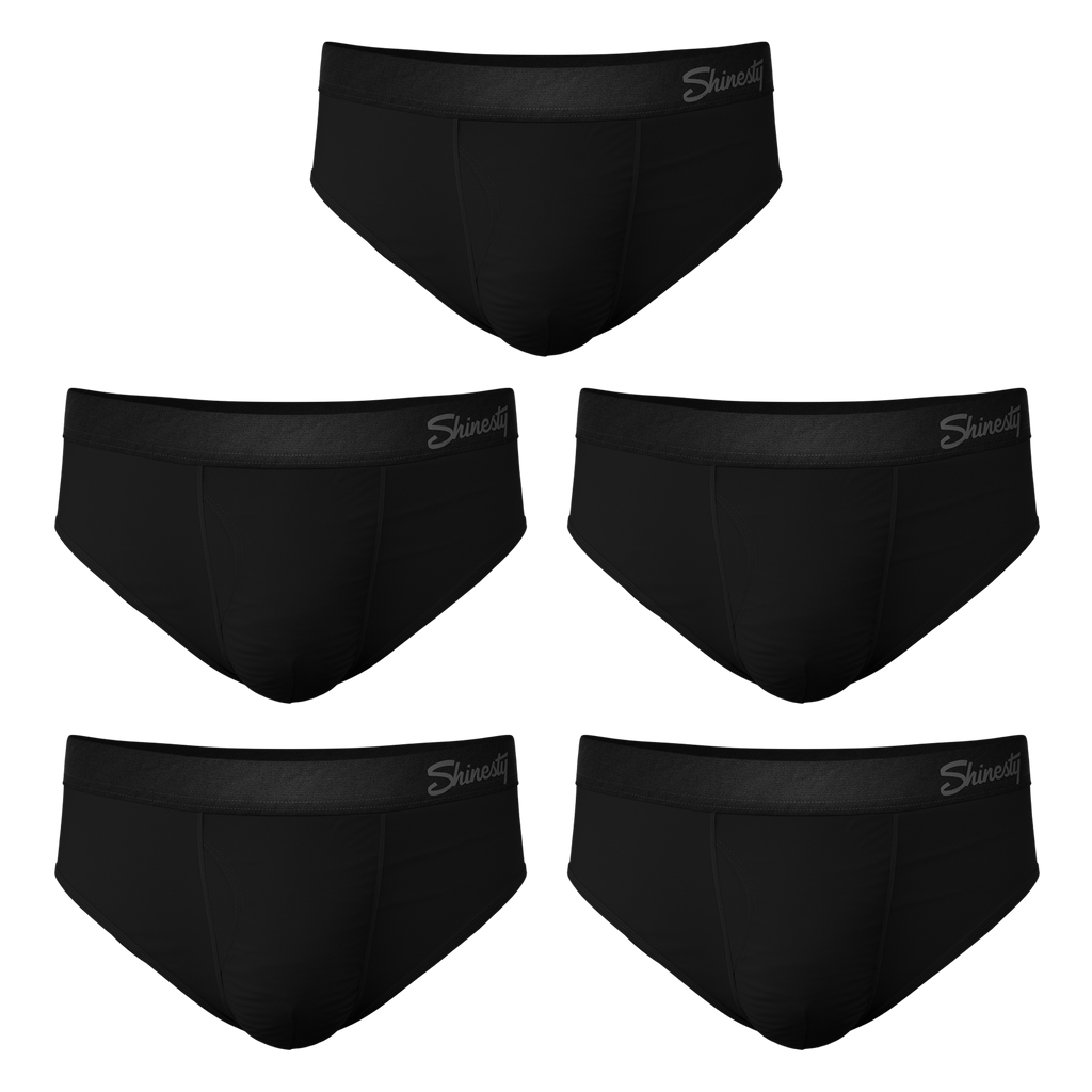 The Threat Level Midnight | Black Ball Hammock® Pouch Underwear Briefs 5 Pack - Shinesty