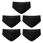 The Threat Level Midnight | Black Ball Hammock® Pouch Underwear Briefs 5 Pack - Shinesty
