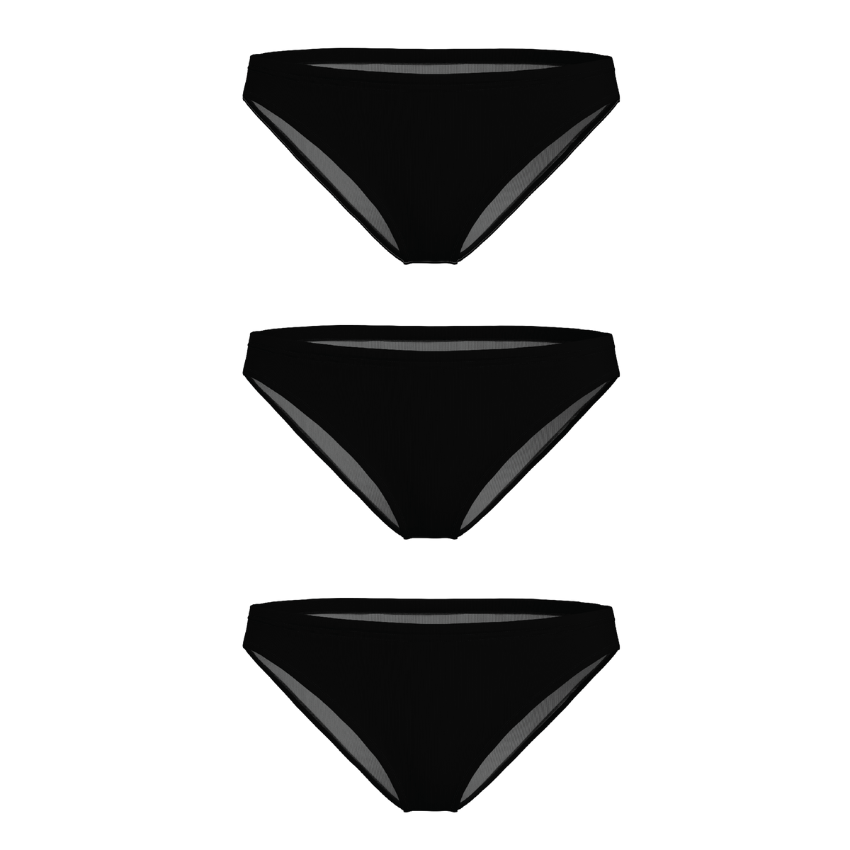 The Threat Level Midnight | Black Bikini Underwear 3 Pack - Shinesty