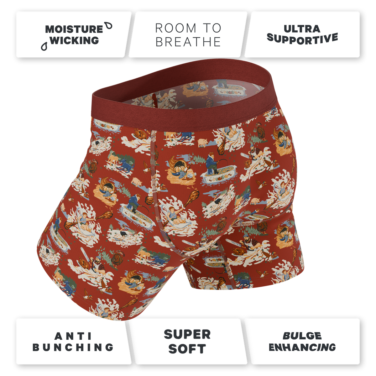 The Tater Toile | Thanksgiving Scene Ball Hammock® Pouch Underwear - Shinesty