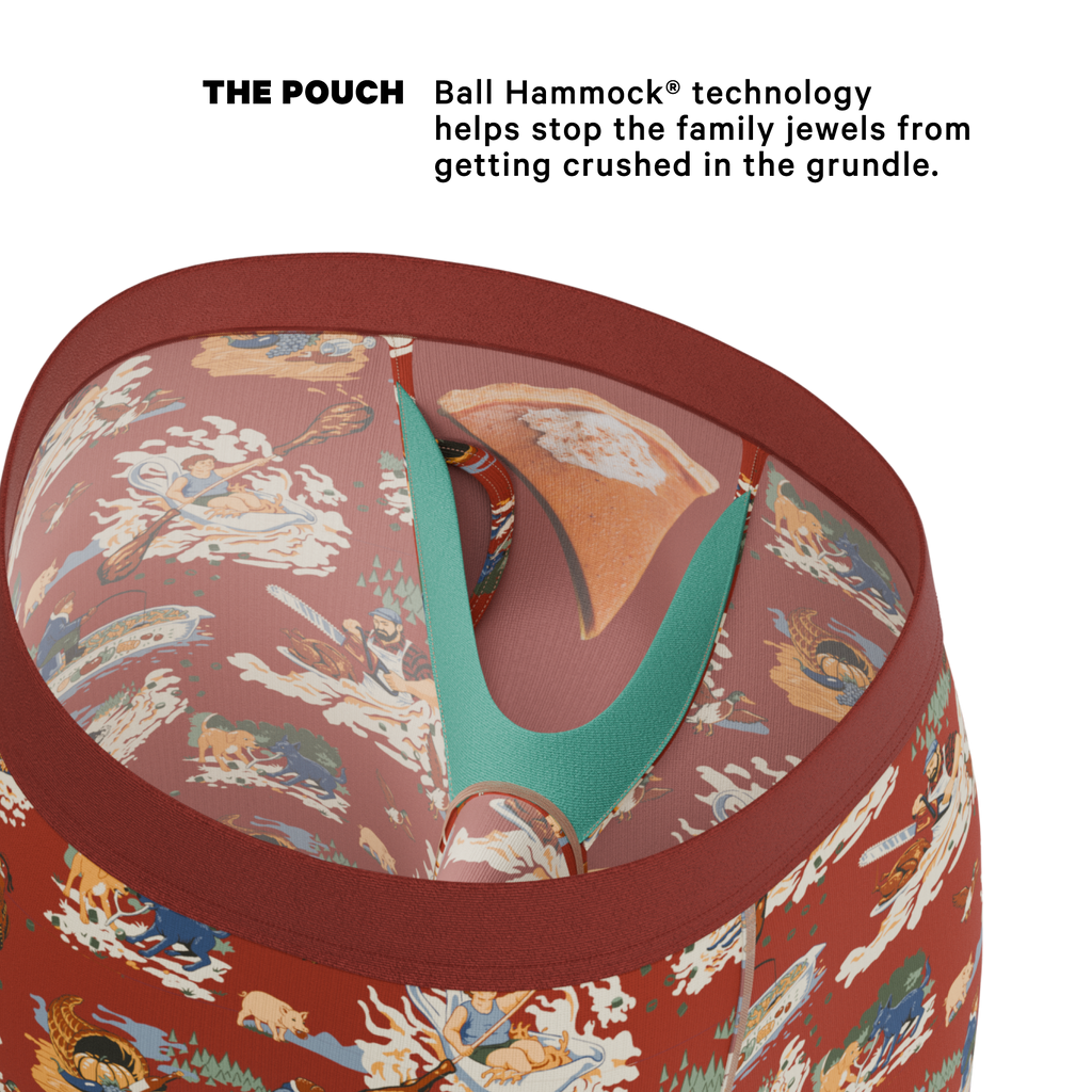 The Tater Toile | Thanksgiving Scene Ball Hammock® Boxer - Long Leg - Shinesty