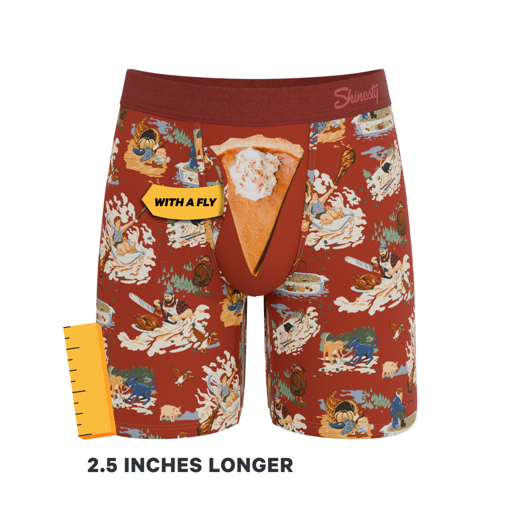 The Tater Toile | Thanksgiving Scene Ball Hammock® Boxer - Long Leg - Shinesty