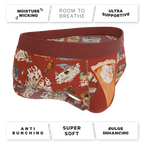 The Tater Toile | Thanksgiving Scene Ball Hammock® Pouch Underwear Briefs - Shinesty