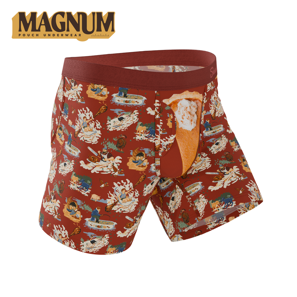 The Tater Toile | Thanksgiving Scene Ball Hammock® Magnum Big Pouch Underwear - Shinesty
