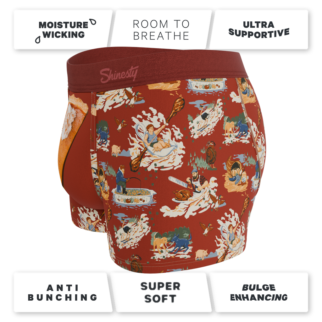 The Tater Toile | Thanksgiving Scene Ball Hammock® Pouch Trunks Underwear - Shinesty