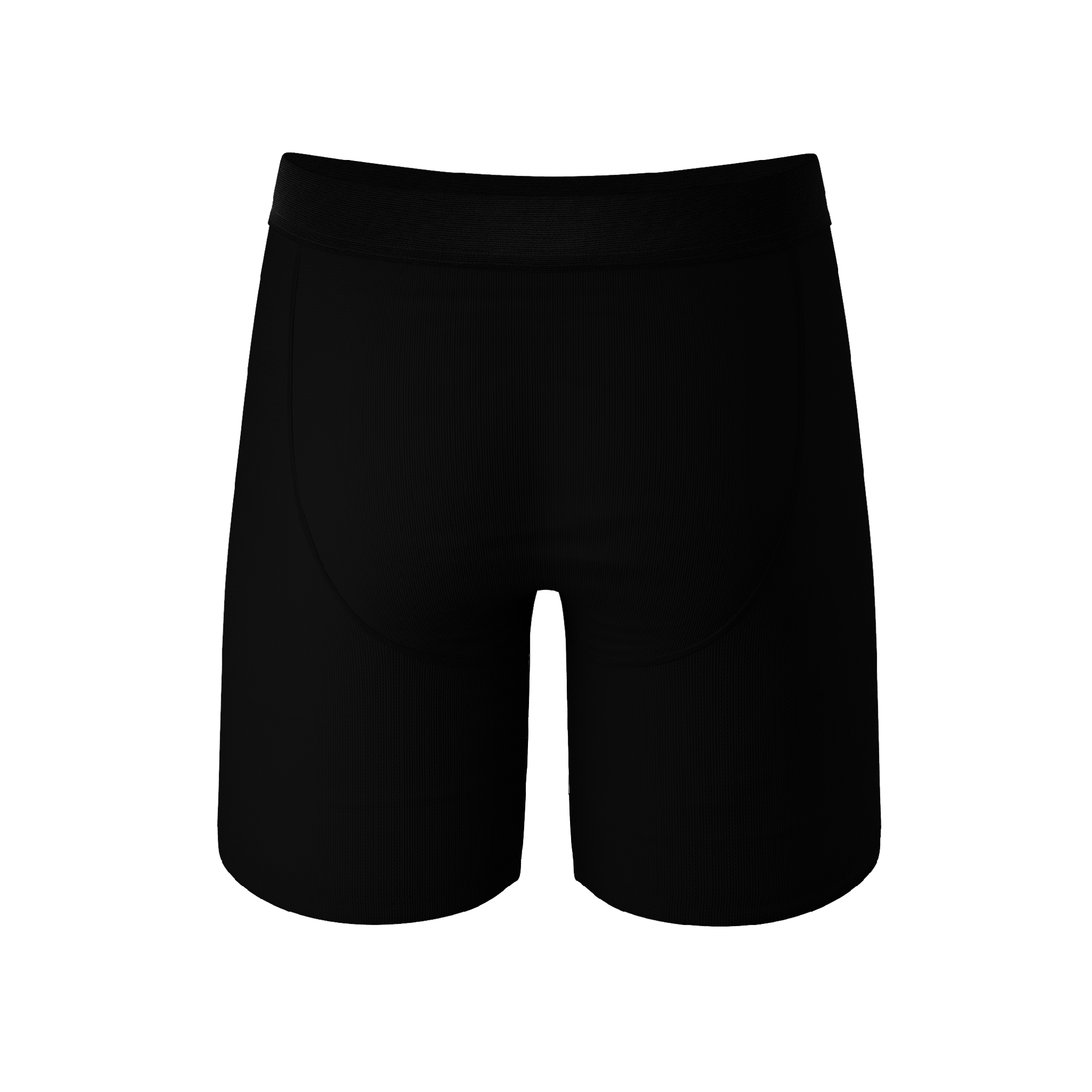 The Ash and Ember | Long Leg Black Ball Hammock® Pouch Underwear With Fly 3 Pack - Shinesty