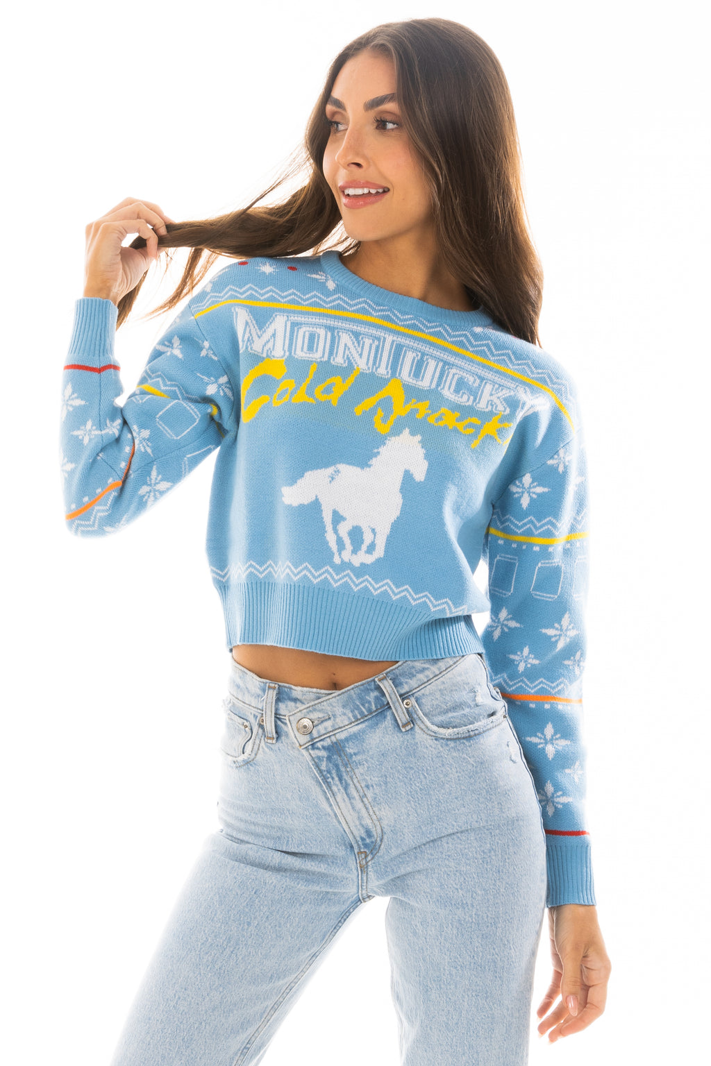 The Body Coozie | Montucky Holiday Cropped Sweater - Shinesty