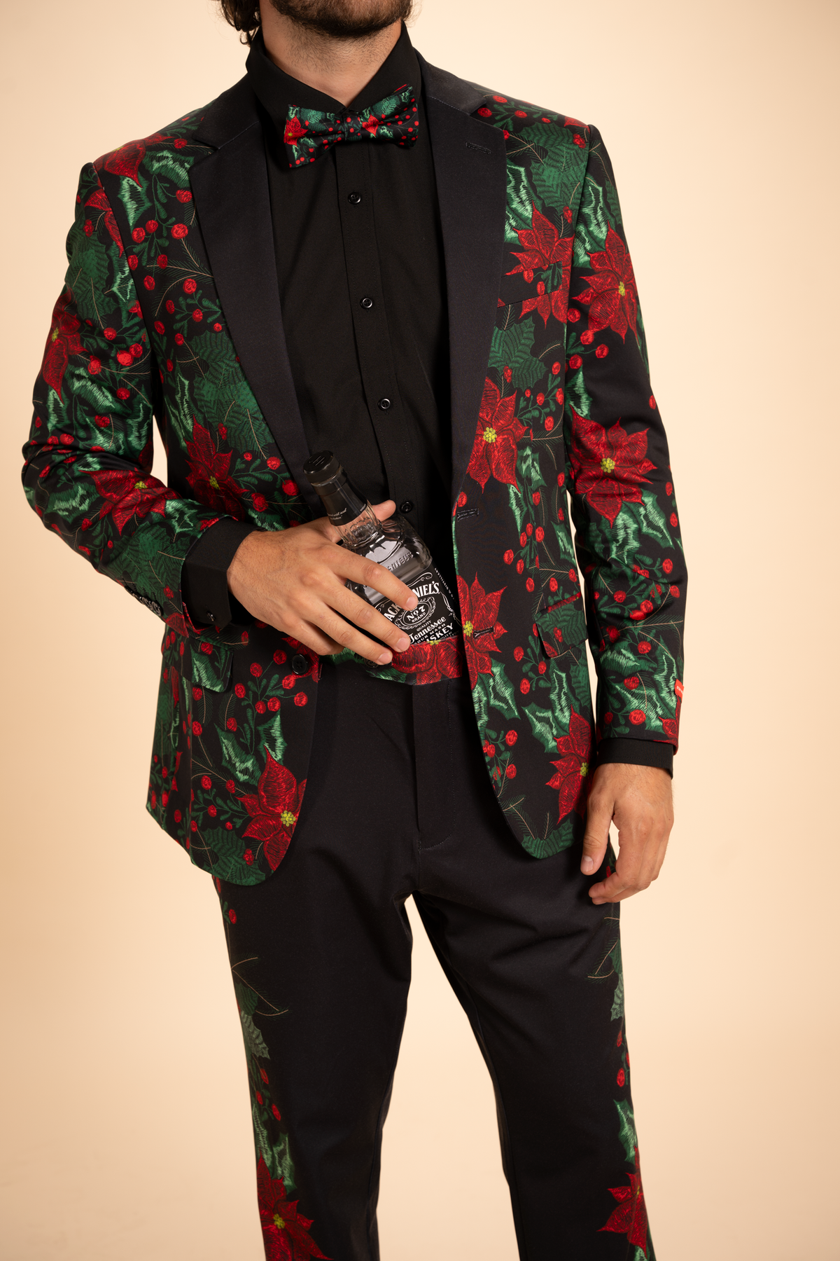The Centerpiece | Poinsettia Men's Novelty Suit - Shinesty