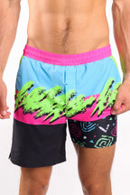 The Cherry Slushy | Neon Retro Ball Hammock® 7 Inch Athletic Shorts - Shinesty