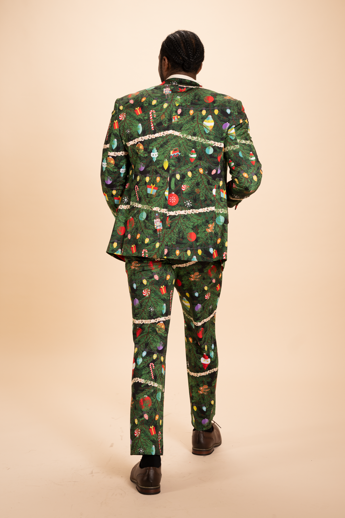 The Christmas Tree Camo | Christmas Tree Print Men's Novelty Suit - Shinesty