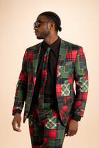 The Clash Of The Tartans | Tartan Patchwork Plaid Men's Printed Party Tie - Shinesty