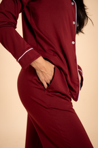 The Cranberry Cocktail | Crimson SleepDeep™ Women’s Long Sleeve Pajama Set - Shinesty