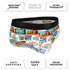 The DMV Catastrophe | License Plates Ball Hammock® Pouch Underwear Briefs - Shinesty