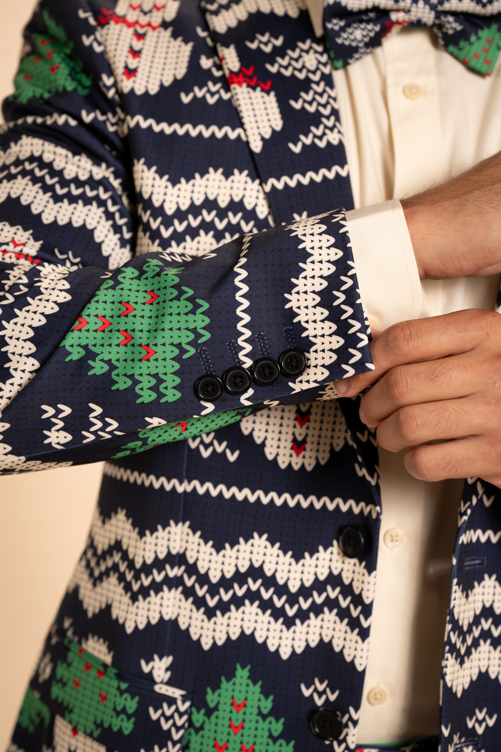 The Eggnog Aficionado | Snowman Fair Isle Men's Novelty Suit - Shinesty