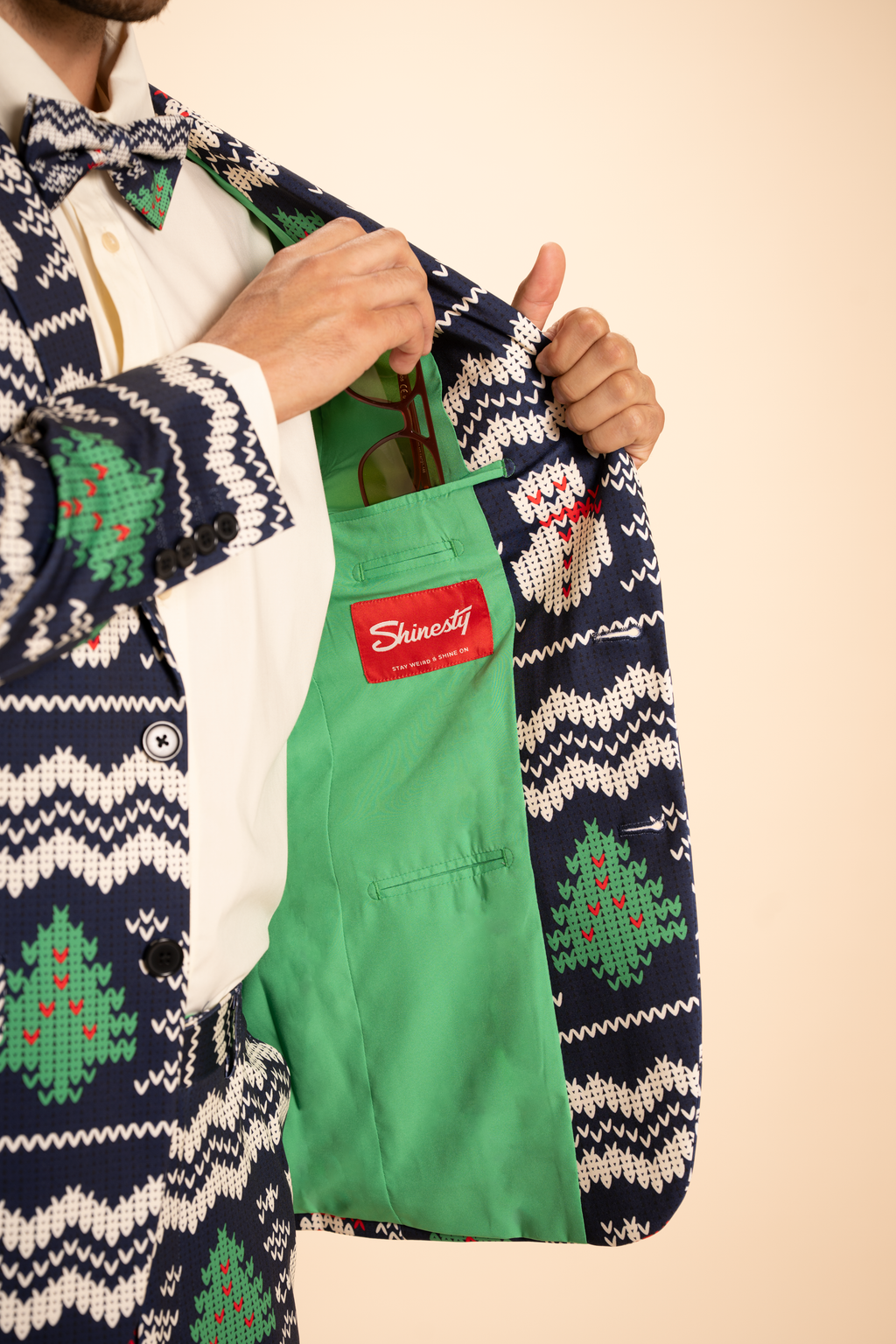 The Eggnog Aficionado | Snowman Fair Isle Men's Novelty Suit - Shinesty