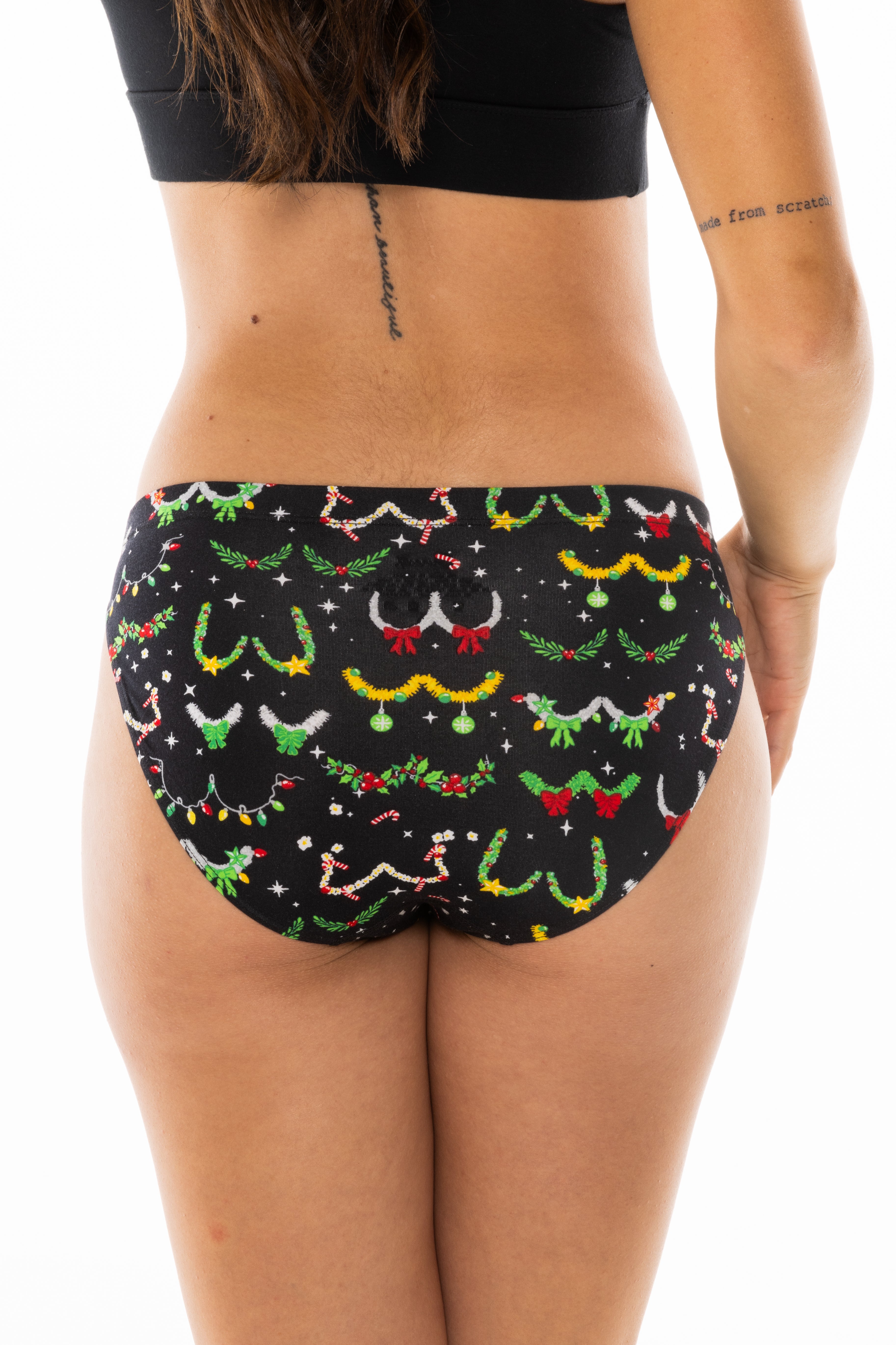The Goodie Garland | Christmas Tinsel Busts Modal Bikini Underwear - Shinesty