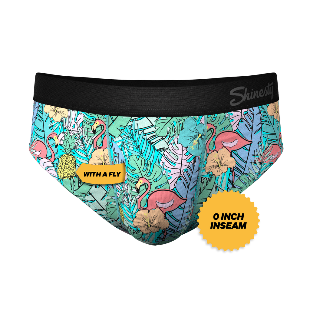 The Hot Tropic | Tropical Flamingo Ball Hammock® Underwear Briefs - Shinesty