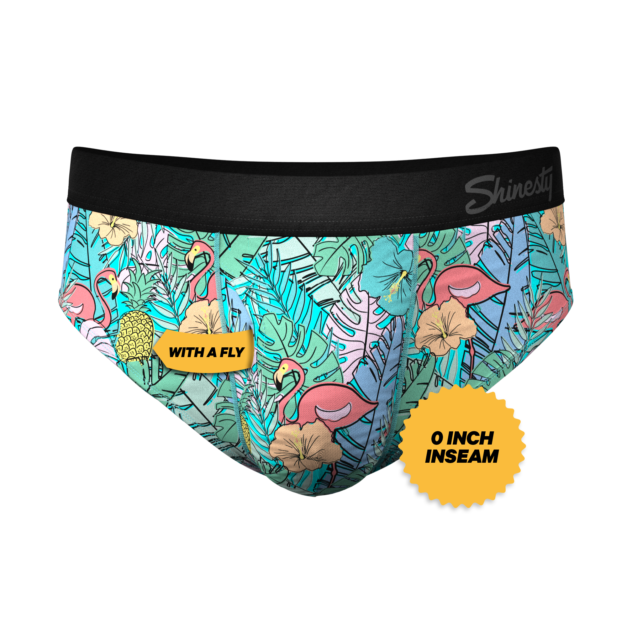 The Hot Tropic | Tropical Flamingo Ball Hammock® Underwear Briefs - Shinesty