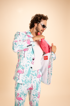 The La Flamenca | Flamingos Men's Novelty Suit - Shinesty