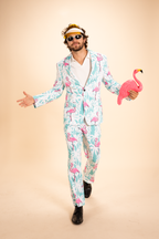 The La Flamenca | Flamingos Men's Novelty Suit - Shinesty