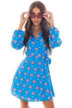The Mint Condition | Holiday Peppermint Wrap Dress - Shinesty