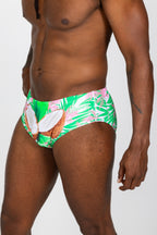 The Piña Colada | Tropical Coconuts Swim Brief - Shinesty