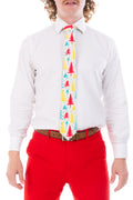The Pine Tree Playboy | Retro Christmas Trees Tie - Shinesty