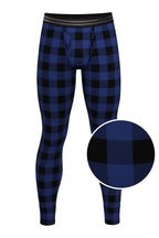 The Precious Plums | Blue Plaid Ball Hammock® Long Johns - Shinesty