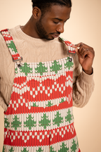 The Red Ryder | Fair Isle Knit Print Men's Straight Leg Pajamarall - Shinesty