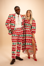 The Red Ryder | Fair Isle Knit Print Men's Novelty Suit - Shinesty