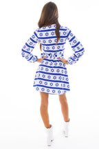 The Rock Star of David | Hanukkah Wrap Dress - Shinesty