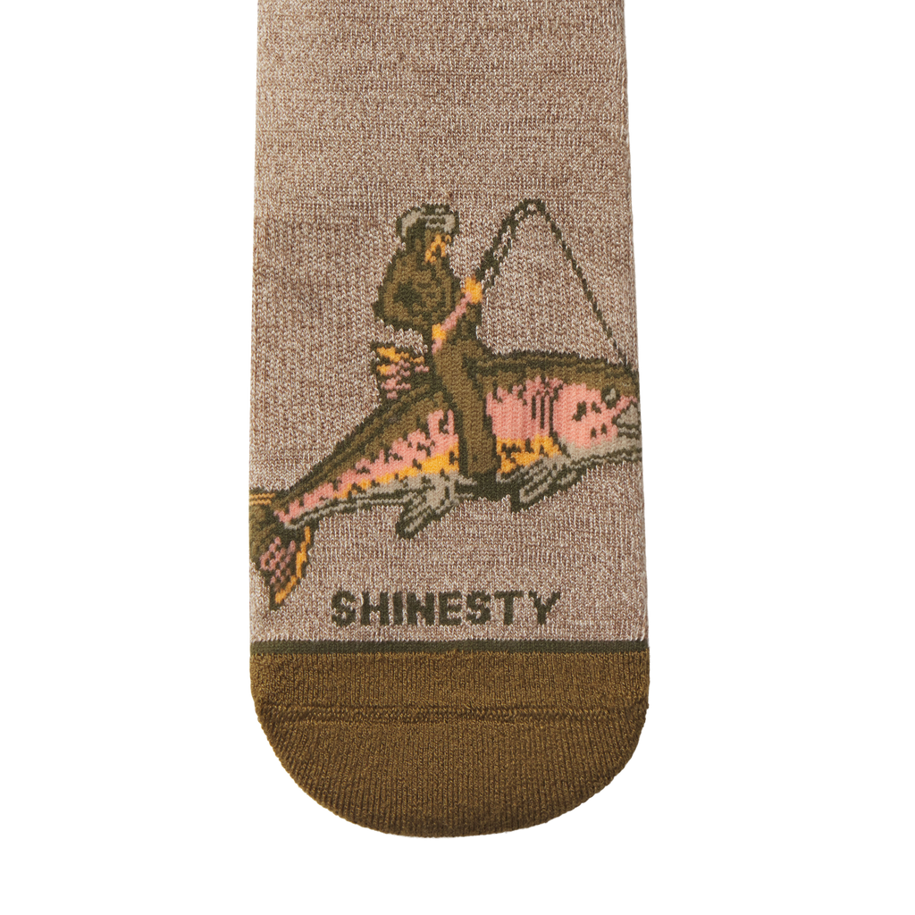 The Rowdy Angler | Fish Cowboy Heel Hammock™ Crew Socks - Shinesty