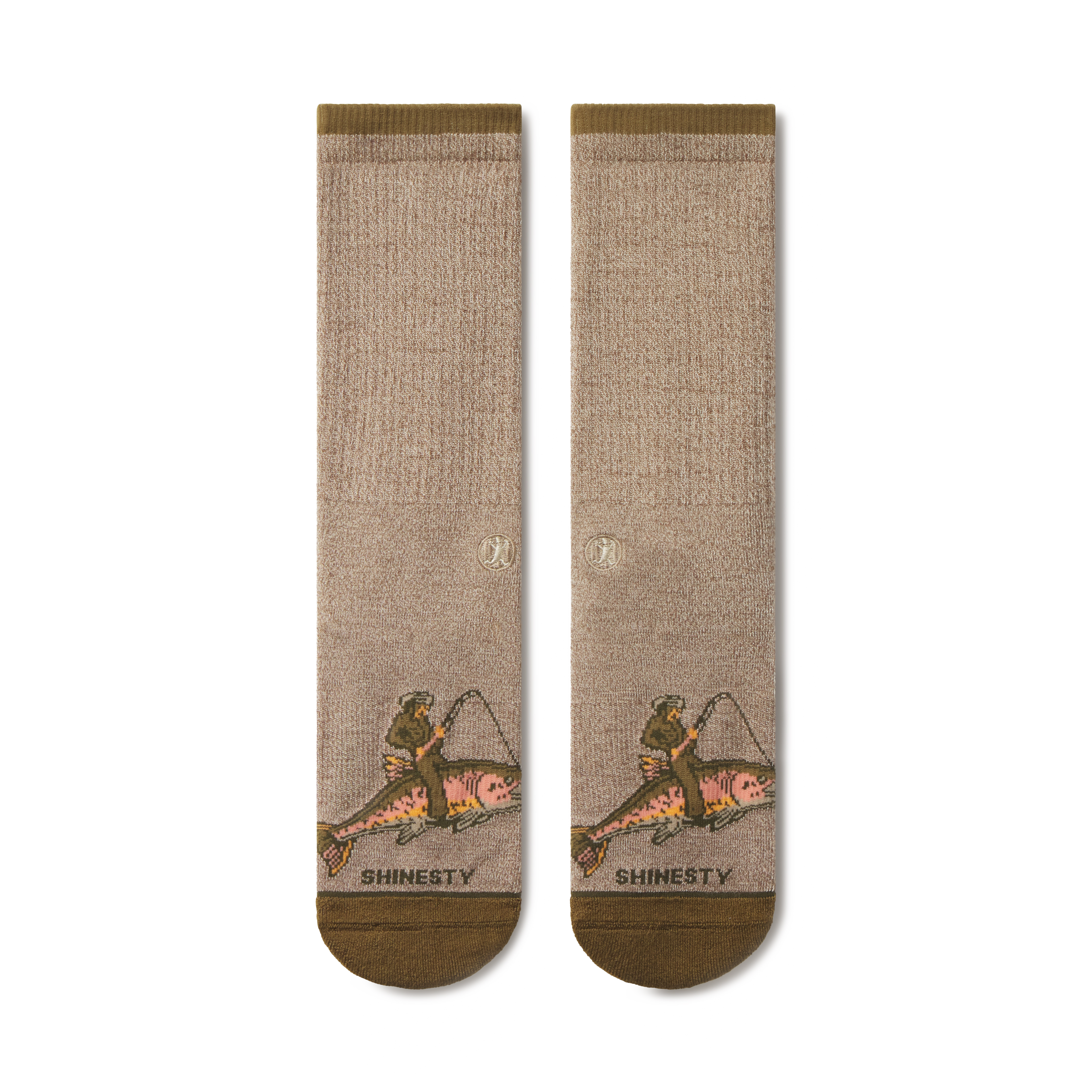 The Rowdy Angler | Fish Cowboy Heel Hammock™ Crew Socks - Shinesty