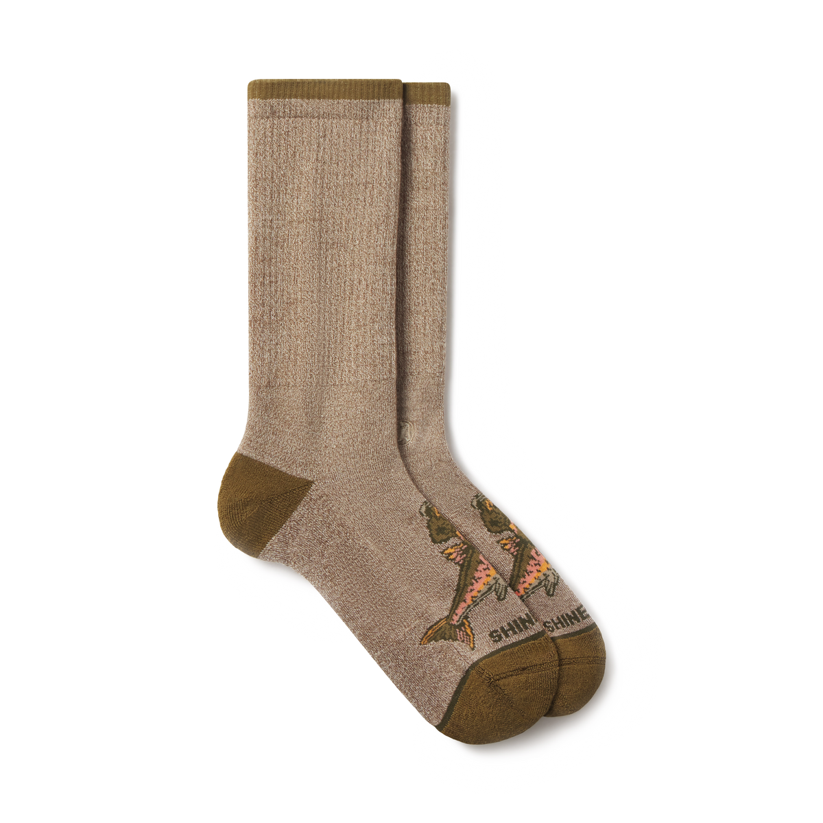 The Rowdy Angler | Fish Cowboy Heel Hammock™ Crew Socks - Shinesty