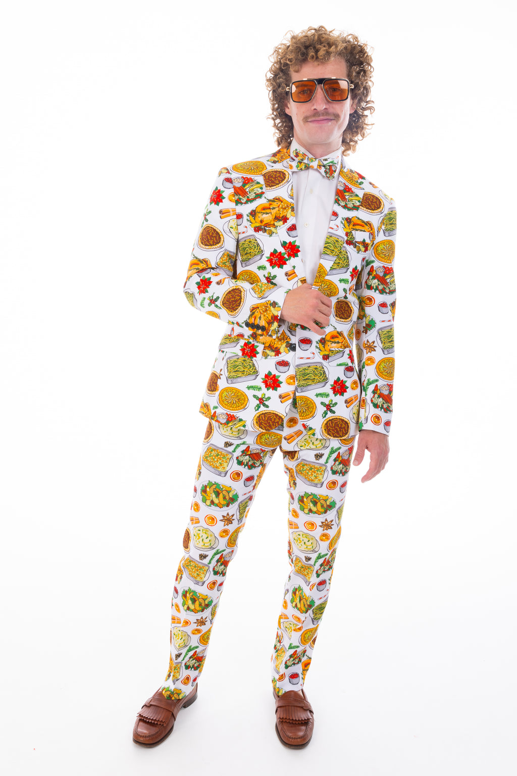 The Spread | White Thanksgiving Suit Pants - Shinesty