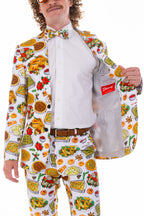 The Spread | White Thanksgiving Suit - Shinesty