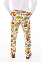 The Spread | White Thanksgiving Suit Pants - Shinesty