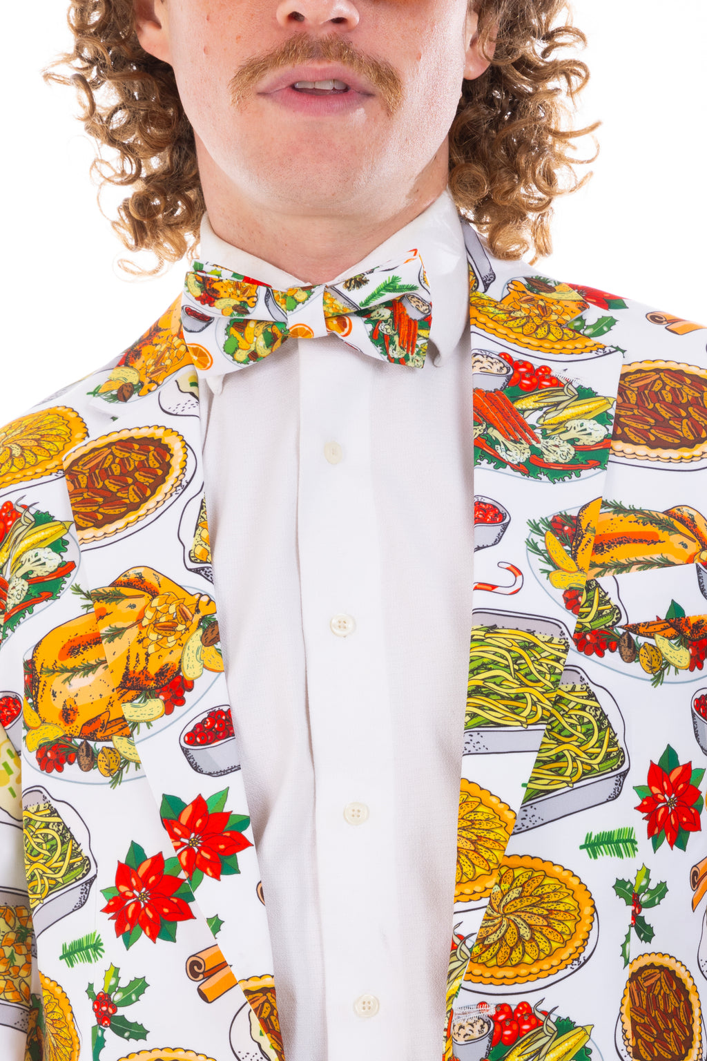 The Spread | White Thanksgiving Bow Tie - Shinesty