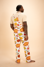The Spread | White Thanksgiving Men's Straight Leg Pajamarall - Shinesty
