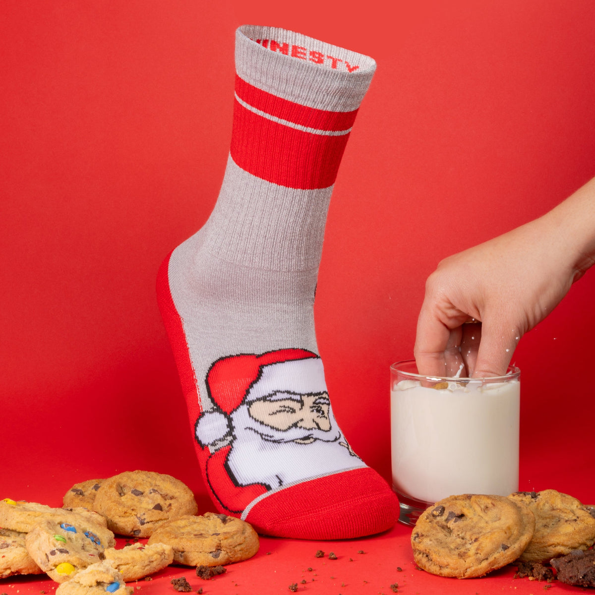 The Stocking | Santa Claus Heel Hammock™ Crew Socks - Shinesty