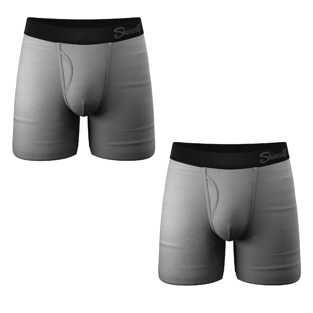 The Stormy Sky | Grey Ball Hammock® Pouch Underwear With Fly 5 Pack - Shinesty