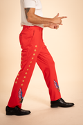 The Sunday Best | Red USA Men's Printed Suit Pants - Shinesty