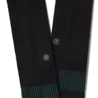 The Threat Level Midnight | Black Stay Weird Heel Hammock™ Crew Socks - Shinesty