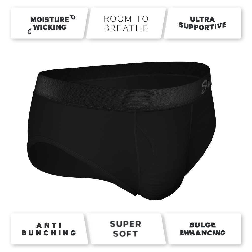 The Threat Level Midnight | Black Ball Hammock® Pouch Underwear Briefs 3 Pack - Shinesty