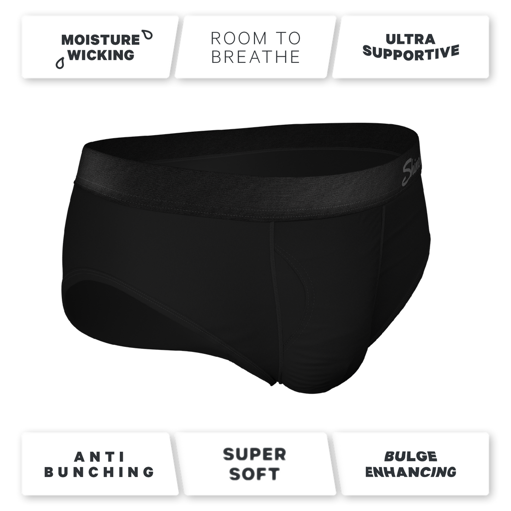 The Threat Level Midnight | Black Ball Hammock® Pouch Underwear Briefs 5 Pack - Shinesty