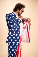 The Tommy J | American Flag Men's Novelty Suit - Shinesty
